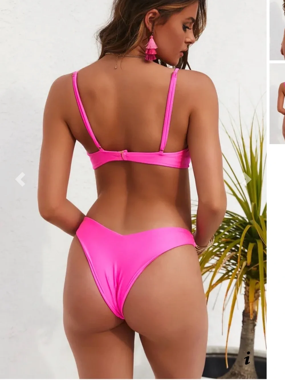 Doll Hot Pink Two-Piece Bikini Set - Picture 3 of 5